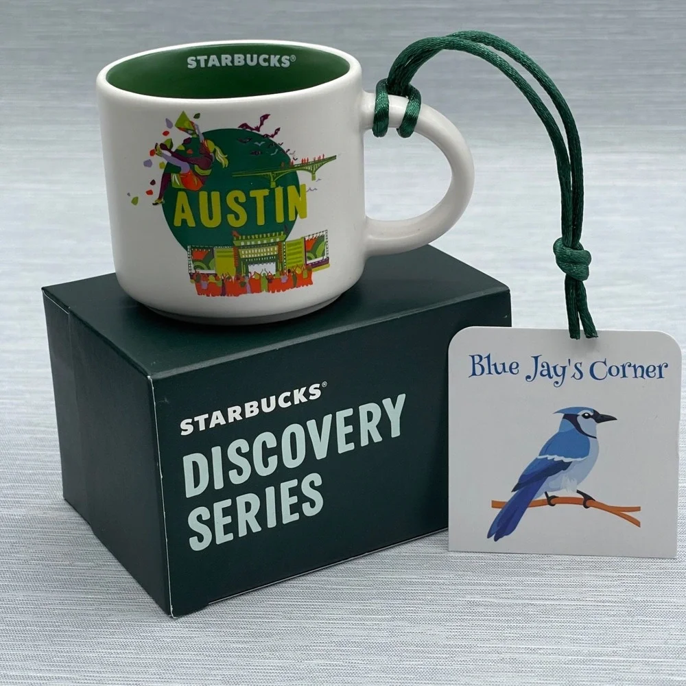 Starbucks Austin Texas Mug Set Discovery Series 14oz &‎ 2oz Espresso